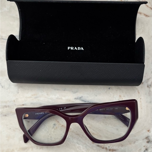 Prada garnet Rx eyeglasses - Picture 9 of 9